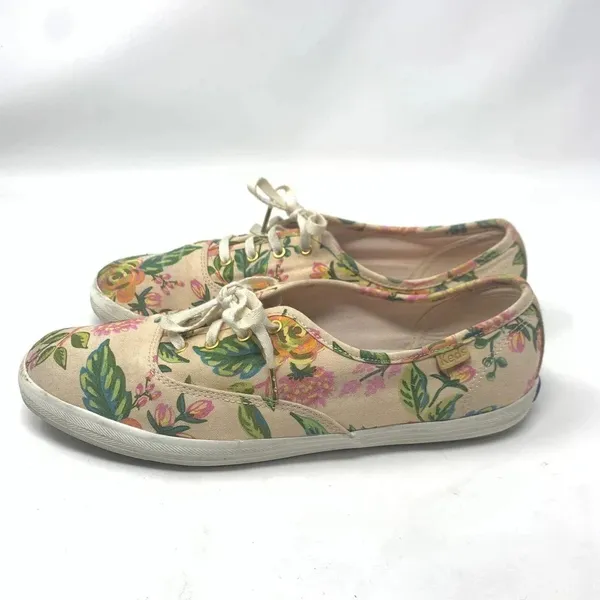 Keds x Rifle Paper Co. Champion‎ Low Top Lace Up Canvas Floral Sneaker - Image 9