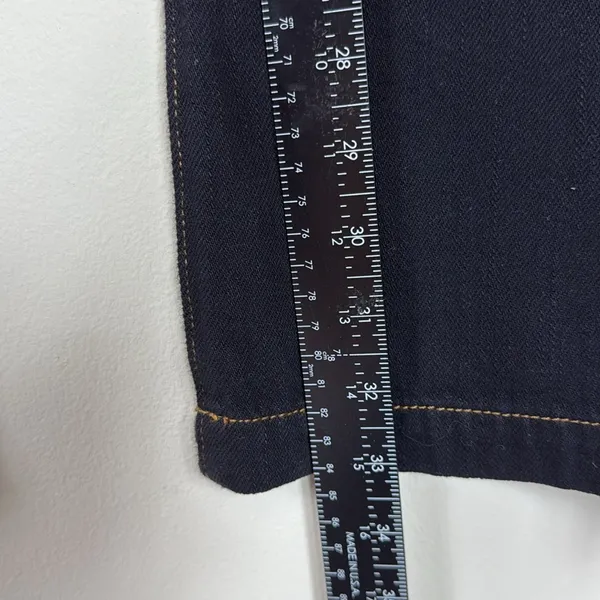 J Brand Women’s Wide Leg Flare Jeans Black W/ Contrasting Stitching Size 27‎ - Image 7