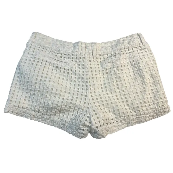 Vintage GAP 3" City Shorts Size 6 Eyelet White‎ Lined Pockets Coastal Summer - Image 9