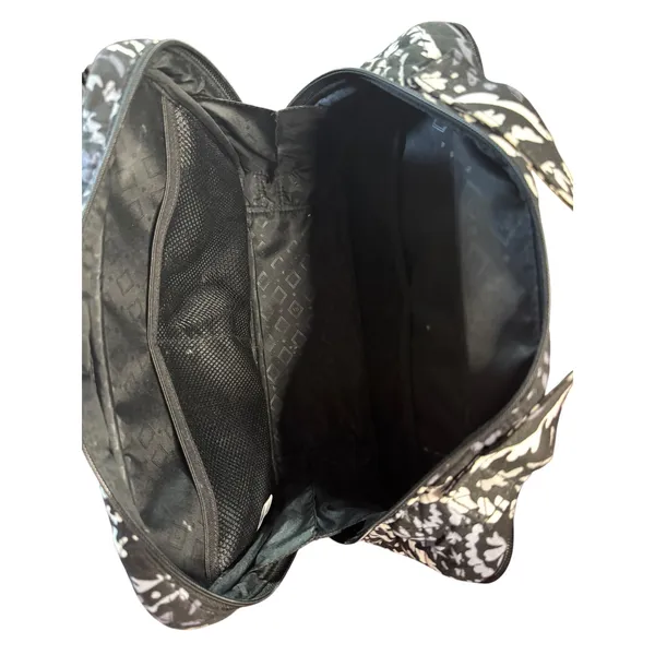 Vera Bradley Train Case Cosmetic‎ Makeup Bag Travel Organizer Black Paisley - Image 5