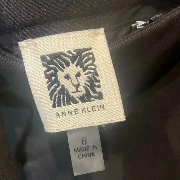 Ann Klein Mid-rise Black Pleated Front Dress Pants Straight Sz 6 NEW #778 - Image 9