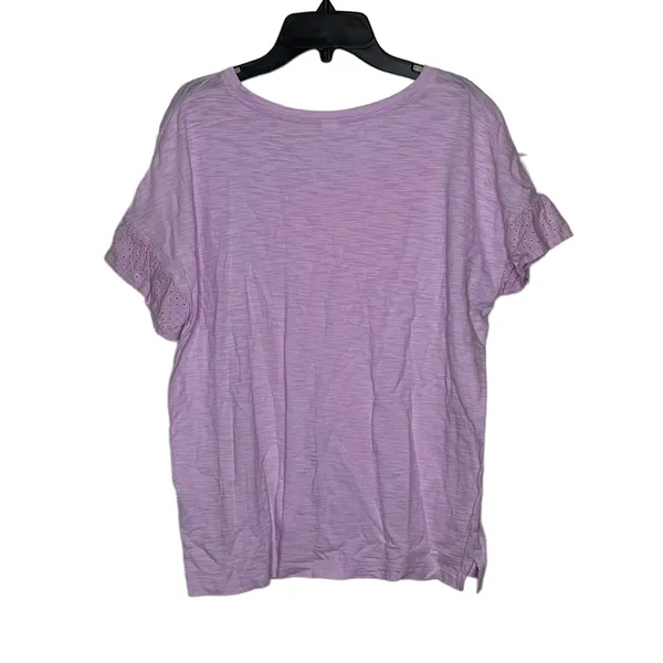 Old Navy Womens T-Shirt Top‎ Size Small Light Pink SS 100% Cotton Pullover - Image 6