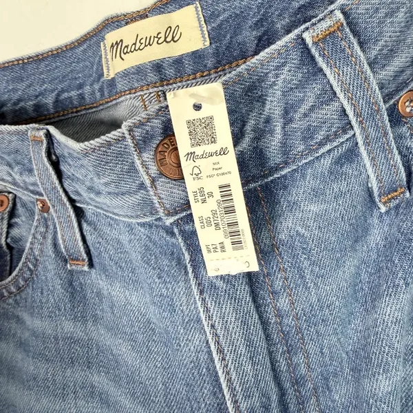 NWT Madewell The Slouchy Boyjean Rosewell Wash Rigid Size 30 NEW - Image 6