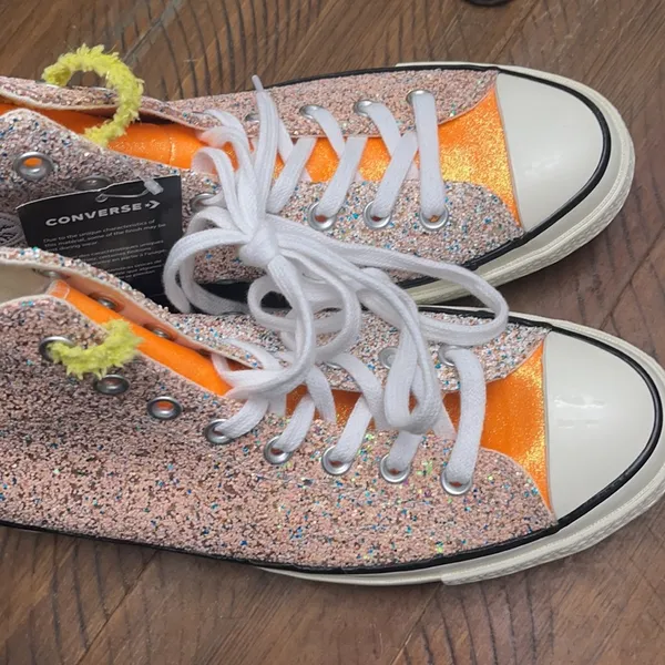 Converse X J.W. Anderson Glitter Hightop Shoes - Image 7