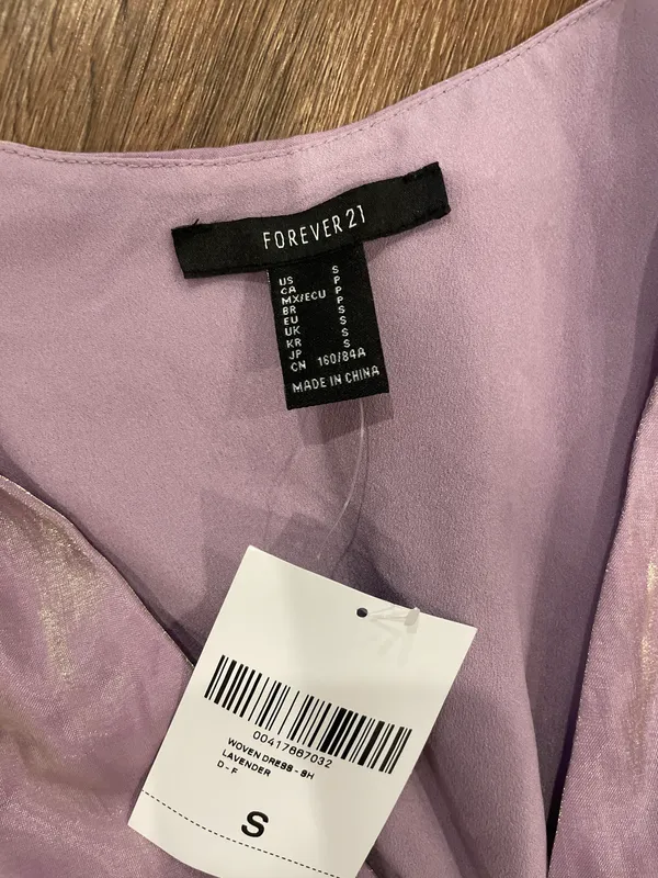 Forever 21 Purple Metallic Mini Dress - Image 2