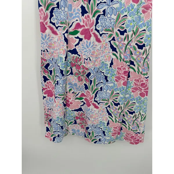 Crown & Ivy Womens Floral‎ Dress Size 16 Feminine Summer Racerback Halter Fitted - Image 3