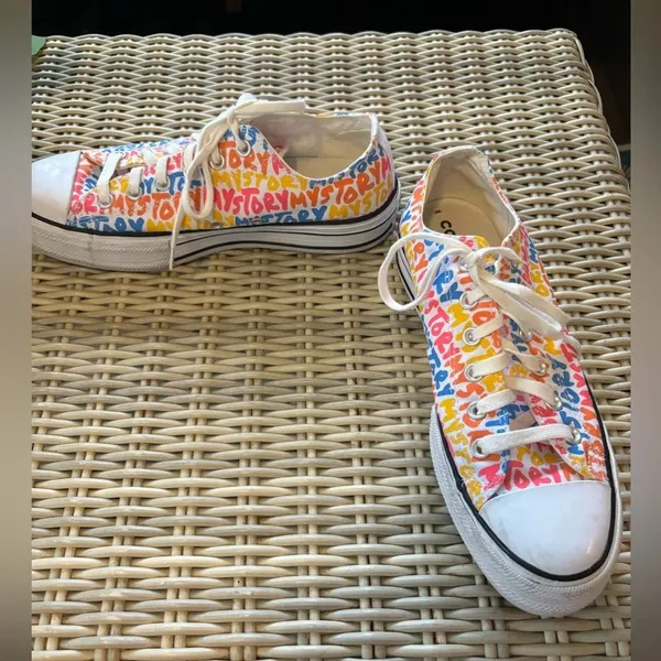 Converse Chuck Taylor All Star Platform‎ “My Story” Sneakers 10 colorful y2k - Image 4