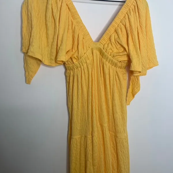 Free People Beach La La Maxi in Bird Of Yellow Womens Small - Image 6