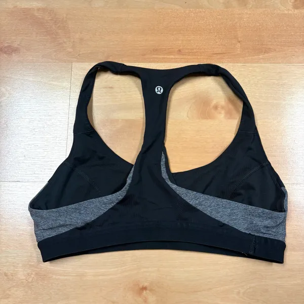 Lululemon Black & Gray Box it Out Bra - Image 5