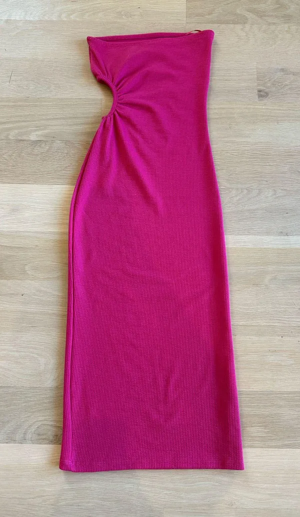 ZARA Dress Midi Pink - Image 4