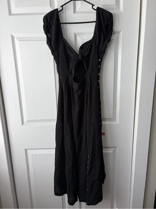 Free People Endless Summer Extra Dose Keyhole Cutouts Midi Dress - Image 3