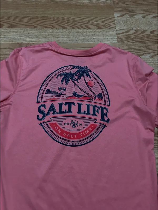 Salt Life Pink fishing long sleeve - Image 3