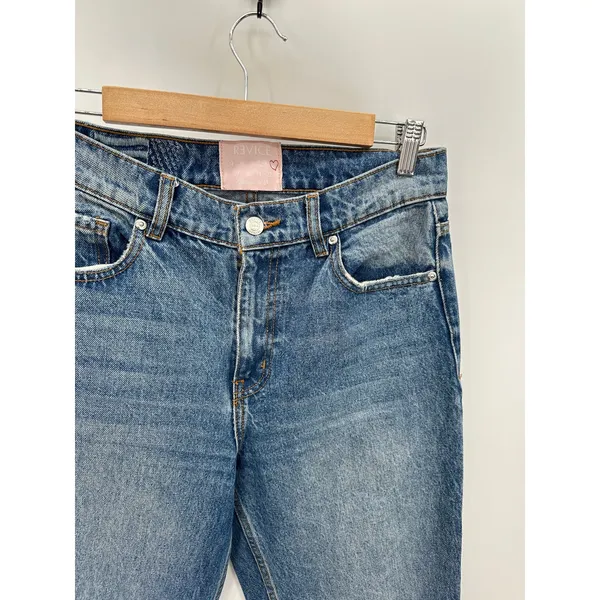 Revice Denim Jeans Women 28 Blue Light‎ Wash Denim 100% Cotton Straight Leg Loose Fit - Image 4