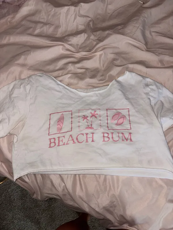 beach cut shirt Blue - Image 3