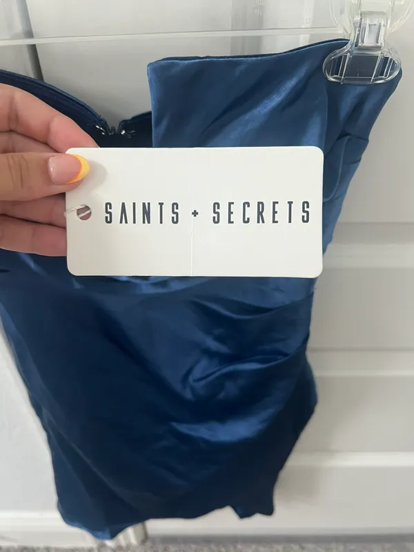Saints + Secrets Blue Dress - Image 4