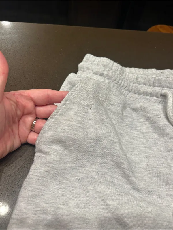 H&M Light Heather Gray Athletic Drawstring Shorts - Image 2
