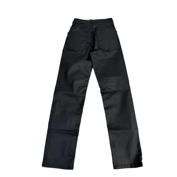 Free People We The Free Pacifica High Rise Slim Straight Leg Faux Leather Y2K‎ - Image 3