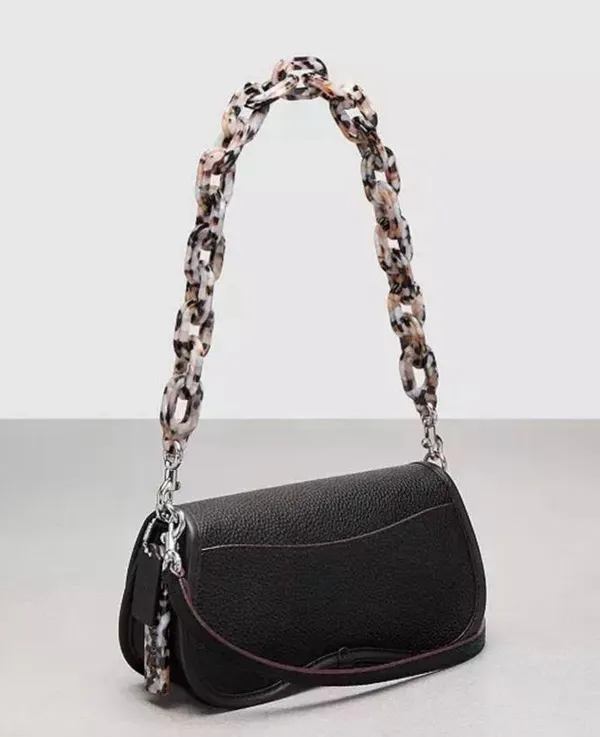 NWT Coach Coachtopia Leather Micro Wavy Dinky Bag n Black - Image 2
