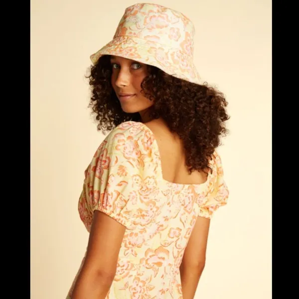 Billabong Far Away Linen Floral Cotton Linen Blend Mini Dress - Image 8
