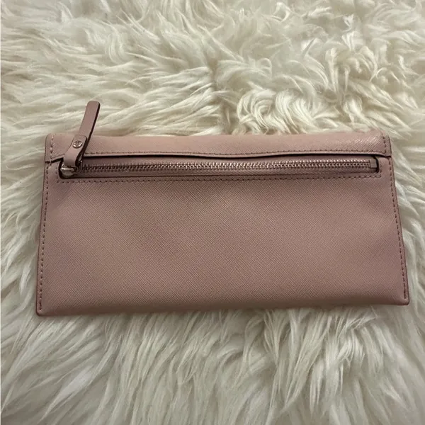 Kate Spade Cameron Street Harling Tri-Fold Wallet light pink EUC - Image 2