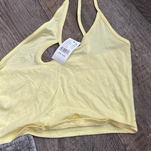 NWT Pacsun yellow crop top size small‎ - Image 3