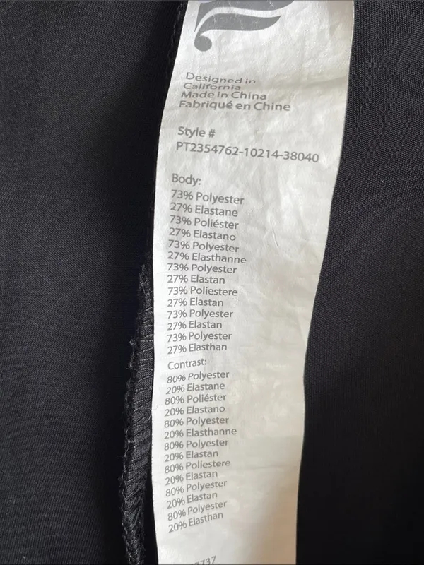 Fabletics Black Motion365+ Twisted Stripe Pull On Pant - Image 6