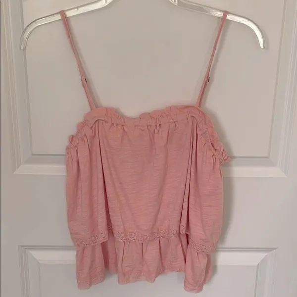 Wrangler Retro Ruffle Tank Peach Blossom Large - Image 4