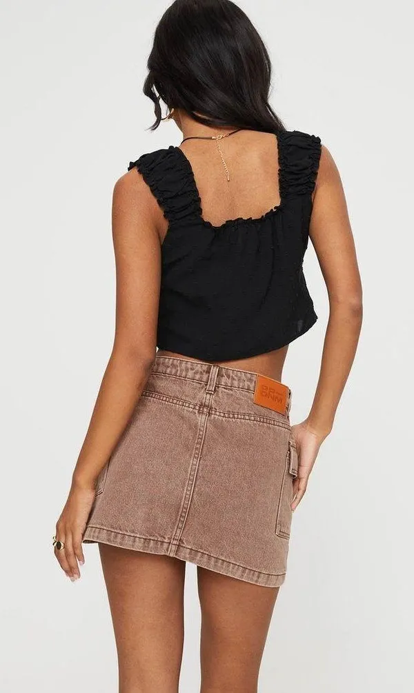 Princess Polly Brown Cargo Skirt - Image 2