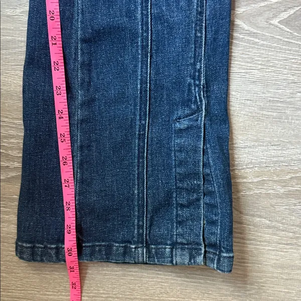 Free People CRVY Ring The Alarm Denim Jumpsuit. XS - Image 7