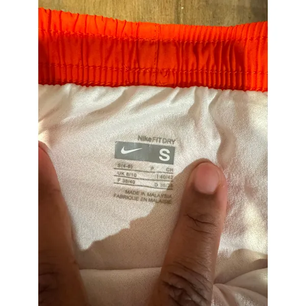 Nike Dri-FIT Tempo Running Shorts Women’s‎ Small Orange White Trim Athletic - Image 6