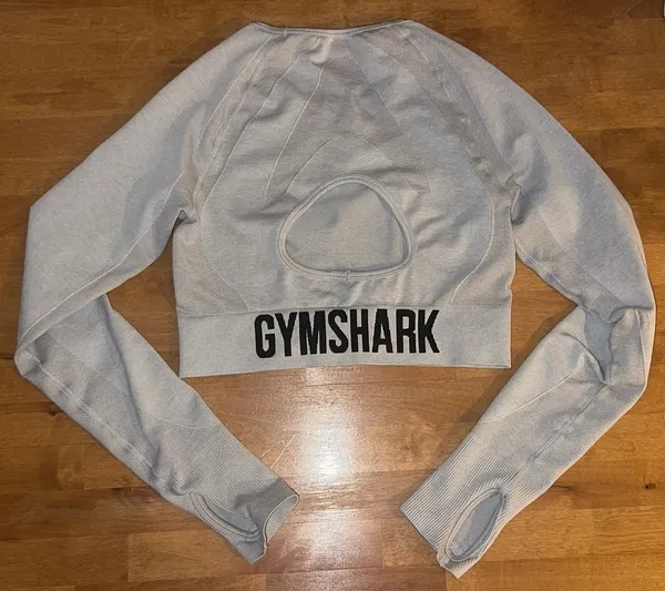 Long Sleeve Gray Gymshark Top  - Image 2