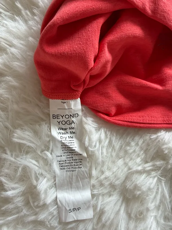 Beyond Yoga Leggings - Red Spacedye Size Small - Image 3
