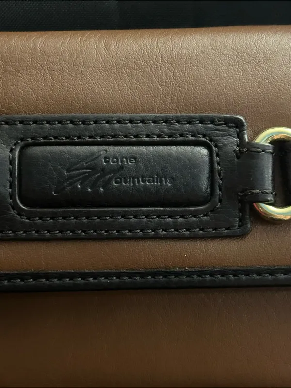 Stone Mountain Brown & Dark Brown Shoulder Clutch Bag - Image 6