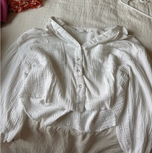 Altar'd State Long Sleeve linen top - Image 3