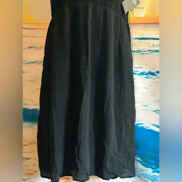 Abercrombie & Fitch Lightweight Black Lace Racerback Sleeveless Dress NWT XS - Image 4