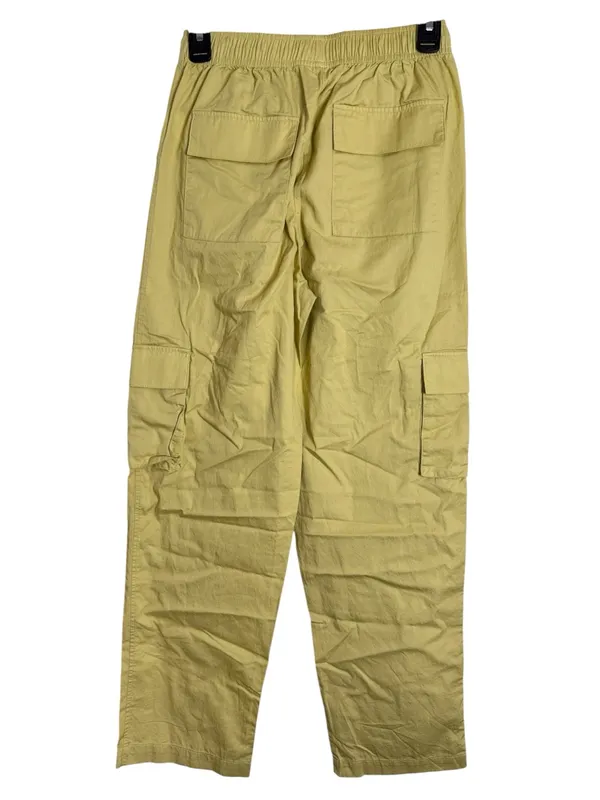 H/G Casual Light Cotton Cargo Utility Pants Lightweight Yellow/Mustard size S - Image 2