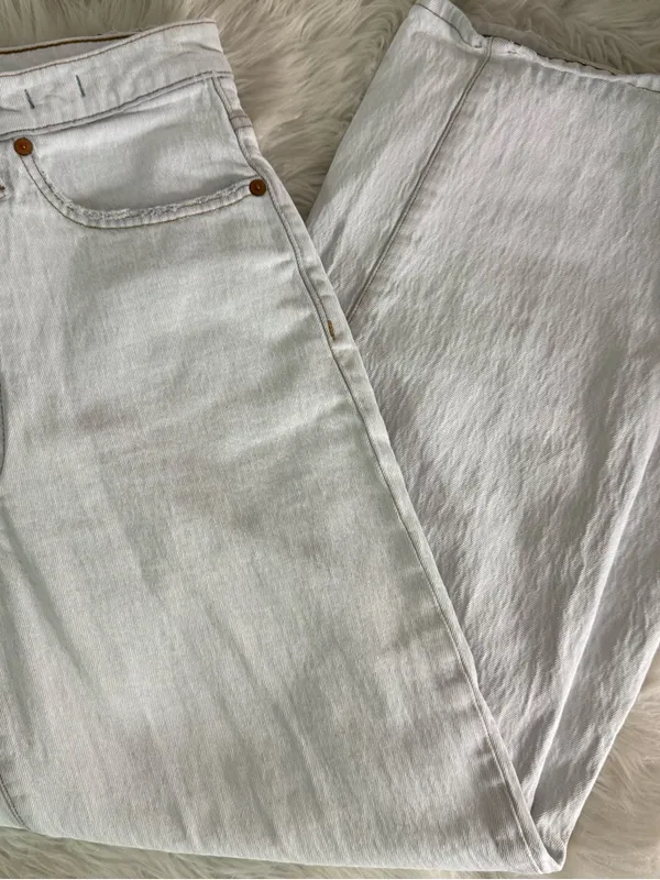 Madewell Perfect Vintage Wide Leg Crop Jeans 27 Edmunds Wash High Rise - Image 9