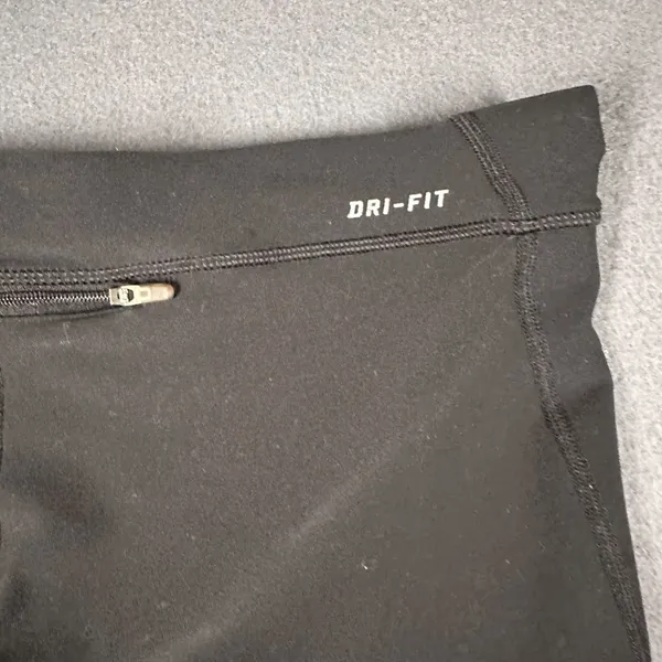 Nike Womens L Black Just Do It Spell Out Cycling Shorts Drawstring‎ Pockets - Image 9