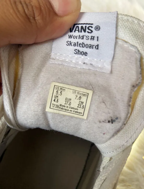 Vans White Used - Image 3
