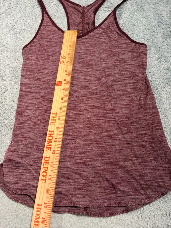 Lululemon Marled Wine Racerback Tank Top - Image 6