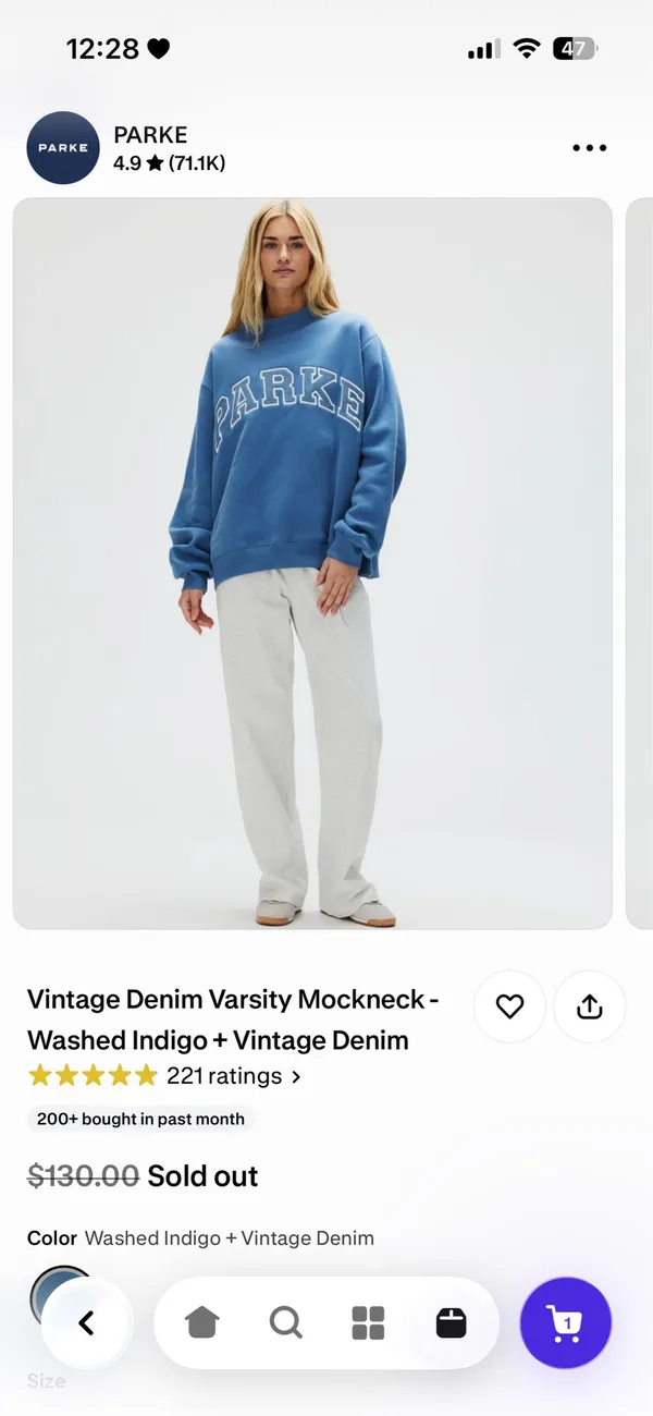 Parke denim mockneck - Image 2