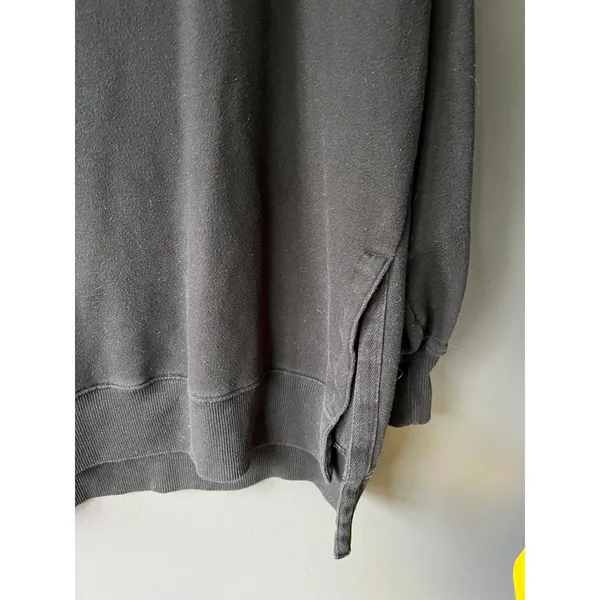 Aerie Black Crewneck Sweatshirt, Size Small - Image 10