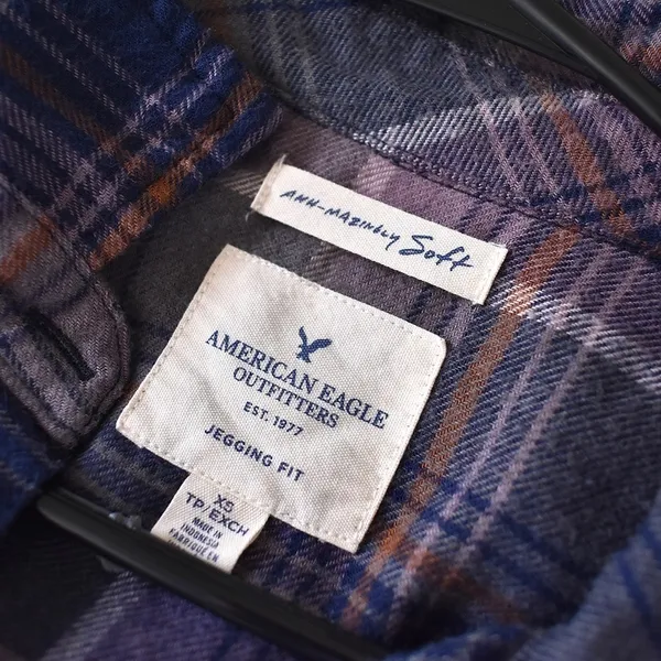 XS- American Eagle‎ Super Soft Purple Top - Image 4