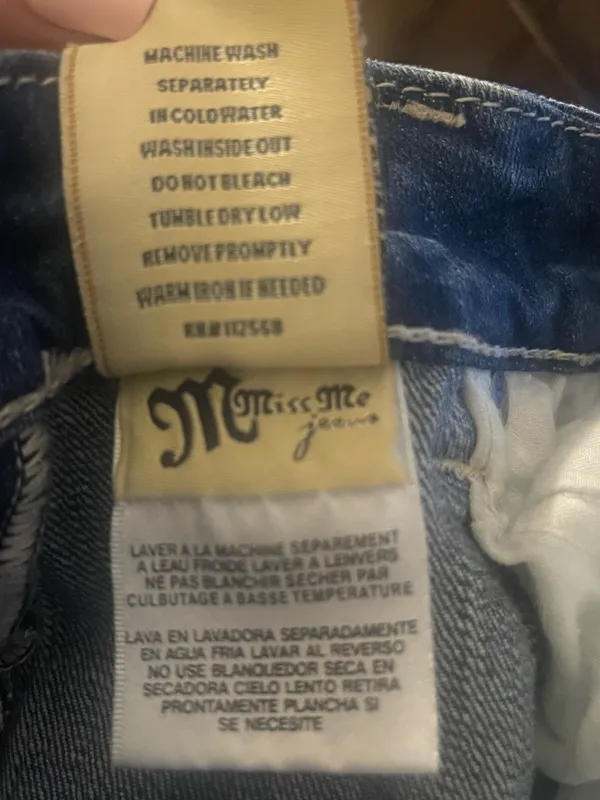 Y2K Miss Me Boyfriend Ankle Capri Jeans Silver Creek Embellished 29 - Image 6