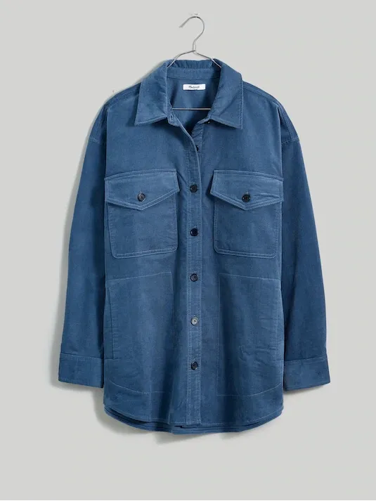 Madewell Corduroy Twill Oversized Shirt-Jacket Medium‎ - Image 2