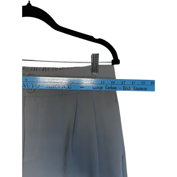 Halara Wide Leg‎ Pants Gray High Waist Old Money Capsule Wardrobe Size Large - Image 8