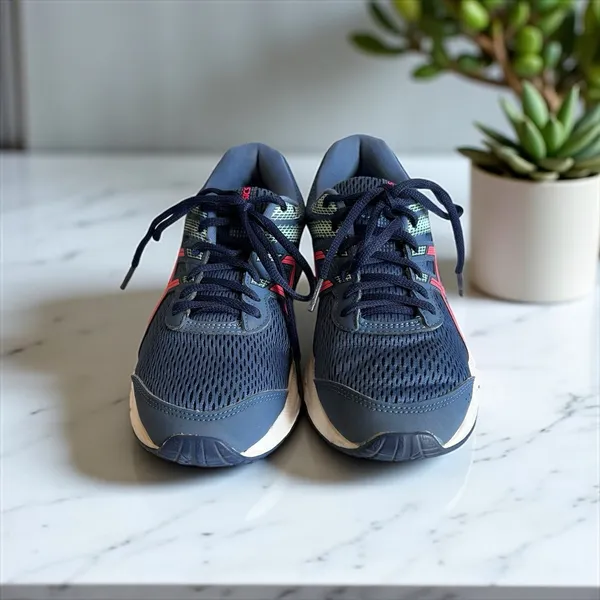 ASICS Women's Gel Contend 6 Blue Lace-up Running Shoes Size‎ 6.5 F920220 - Image 2
