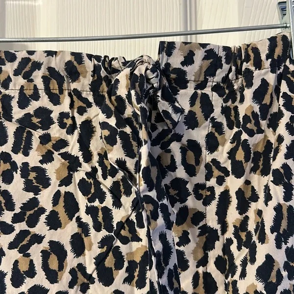 Vintage Express Leopard Print Pajama PJ Loungewear Pants Medium - Image 3