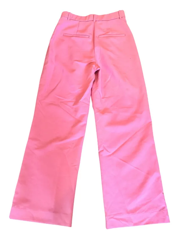 Abercrombie & Fitch Pink Pleated Pants Dress 28 6 Work High Waisted - Image 4