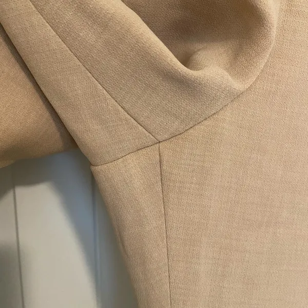 NWOT Kasper women’s tan flat front polyester straight leg dress pants size 10‎ - Image 3